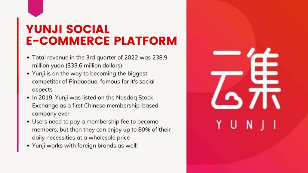 Yunji ecommerce platform