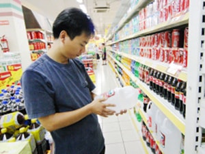 china beverage in supermarket