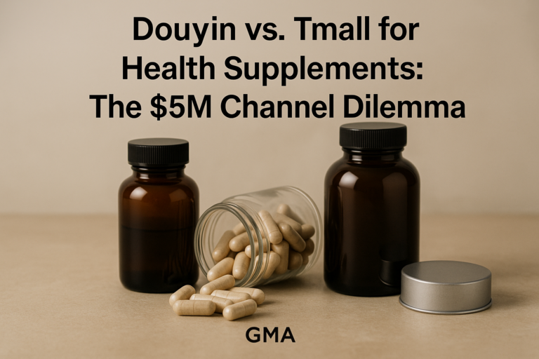 Douyin vs. Tmall for Health Supplements: The $5M Channel Dilemma